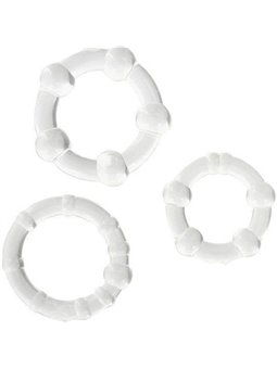 Seven Creations - Set Of Three Transparent Penis Rings