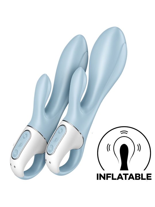 Satisfyer Air Pump Bunny 1 - Inflatable Rabbit Vibrator Blue