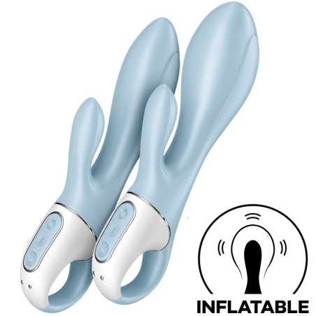 Satisfyer Air Pump Bunny 1 - Vibratore Rabbit Gonfiabile Blu