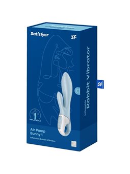 Satisfyer Air Pump Bunny 1 - Vibratore Rabbit Gonfiabile Blu