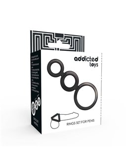 Addicted Toys - Rings Set for Penis - Smoked