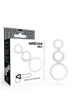 Addicted Toys - Rings Set for Penis Transparent