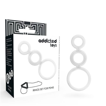 Addicted Toys - Rings Set for Penis Transparent