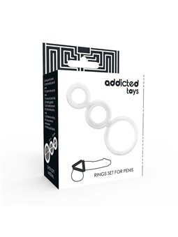 Addicted Toys - Rings Set for Penis Transparent