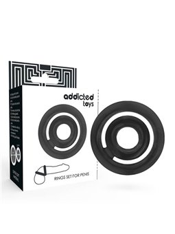 Addicted Toys - Potenz- C-Ring Penis Black
