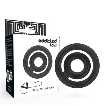 Addicted Toys - Potenz- C-Ring Penis Black