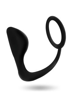 Addicted Toys - Plug Anale con Anello Fallico Nero