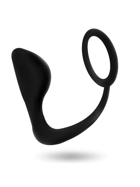 Addicted Toys - Plug Anale con Anello Fallico Nero