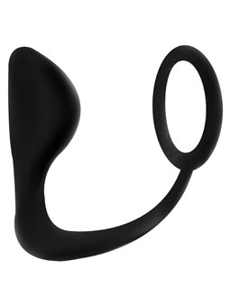 Addicted Toys - Plug Anale con Anello Fallico Nero