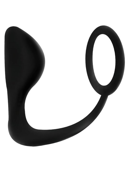 Addicted Toys - Plug Anale con Anello Fallico Nero