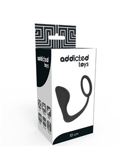 Addicted Toys - Plug Anale con Anello Fallico Nero