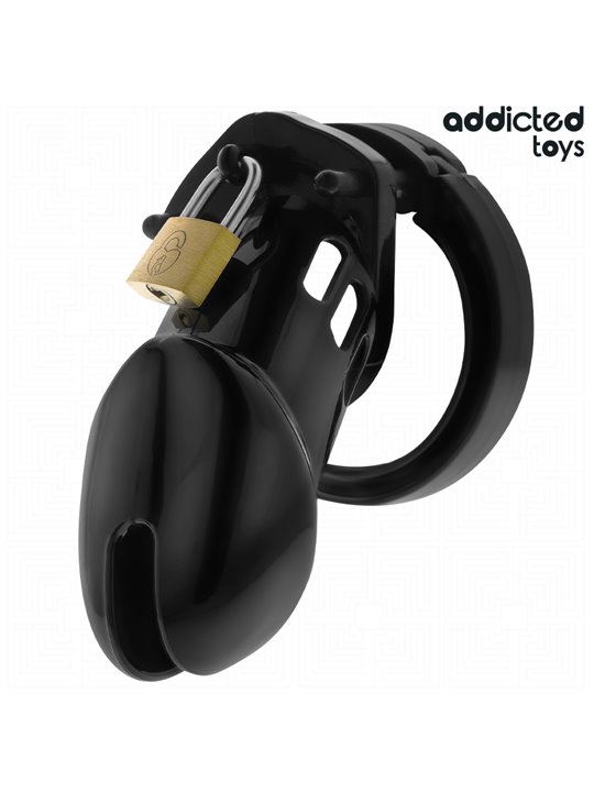 Addicted Toys Locked Obsidian Hold M - Gabbia Fallica con Lucchetti