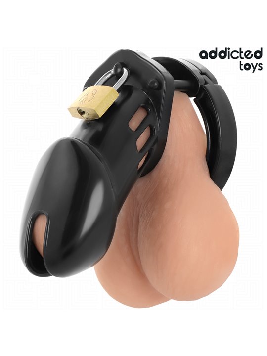 Addicted Toys Locked Obsidian Hold M - Gabbia Fallica con Lucchetti