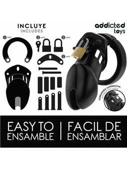 Addicted Toys Locked Obsidian Hold M - Gabbia Fallica con Lucchetti