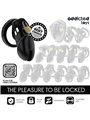 Addicted Toys Locked Obsidian Hold M - Gabbia Fallica con Lucchetti