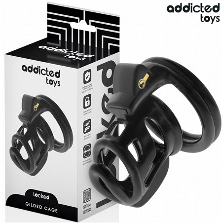 Addicted Toys Locked Gilden Cage - Locked Phallic Cage