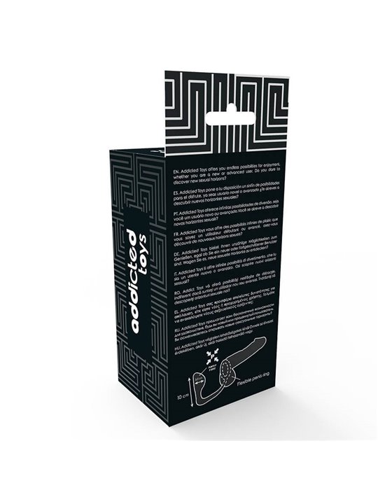 Addicted Toys - Plug Anale con Anello Fallico Nero