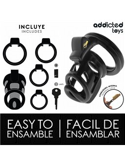 Addicted Toys Locked Gilden Cage - Gabbia Fallica con Serratura