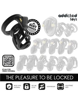 Addicted Toys Locked Gilden Cage - Locked Phallic Cage