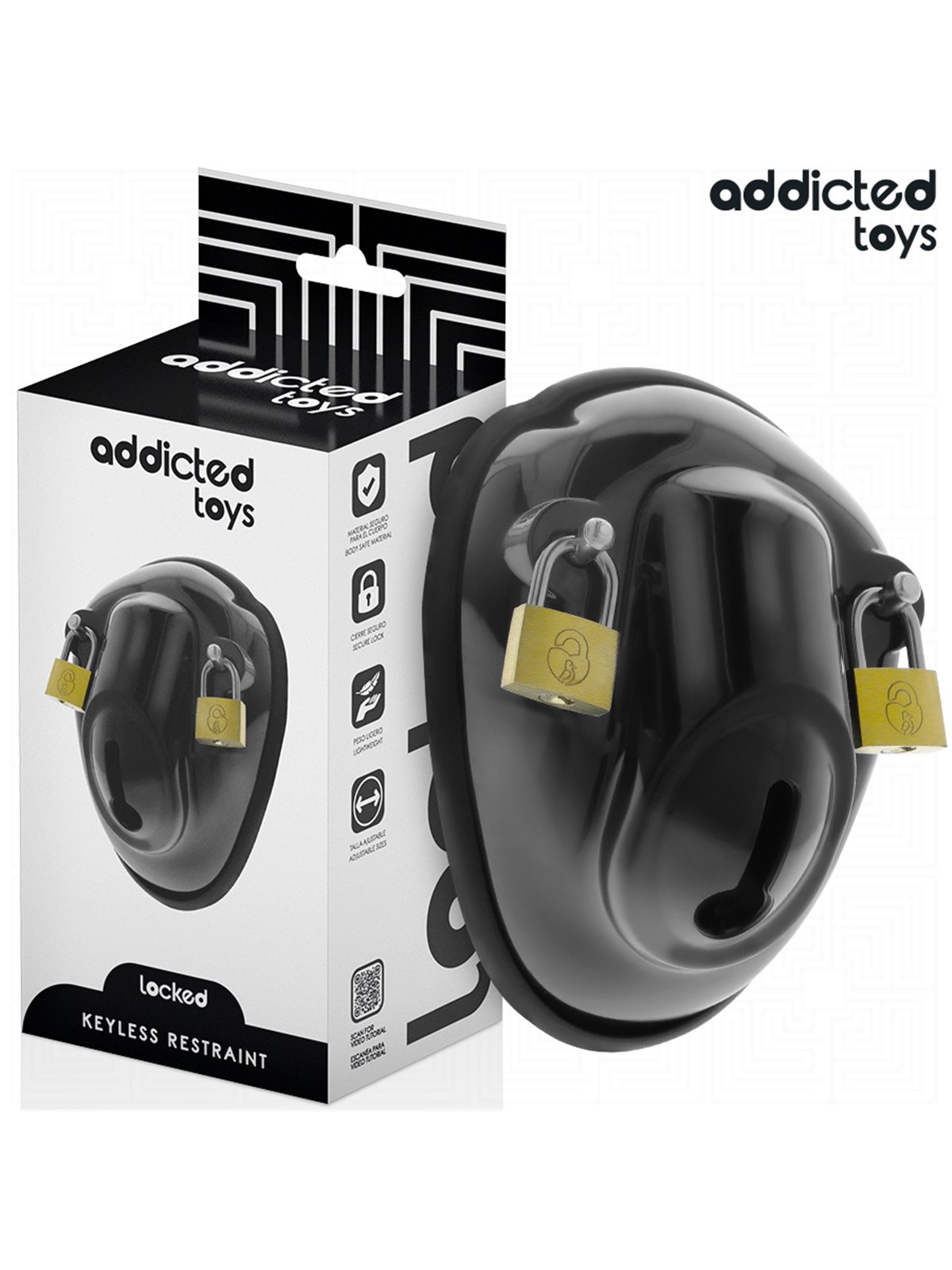 Addicted Toys Locked Keyless Restraint - Gabbia Fallica con Lucchetti