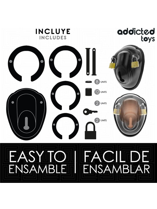 Addicted Toys Locked Keyless Restraint - Gabbia Fallica con Lucchetti