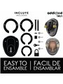 Addicted Toys Locked Keyless Restraint - Phallic Cage with Padlocks