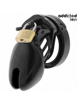 Addicted Toys Locked Obsidian Hold S - Phallic Cage with Padlocks