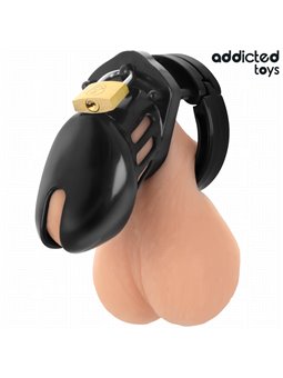 Addicted Toys Locked Obsidian Hold S - Phallic Cage with Padlocks