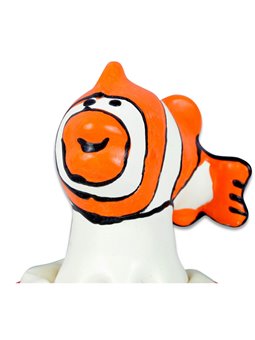 Condomerie - Preservativo Dipinto a Mano Modello Pesce Arancione