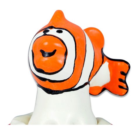 Condomerie - Preservativo Dipinto a Mano Modello Pesce Arancione