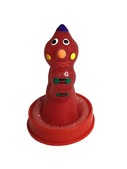 Condomerie - Preservativo Dipinto a Mano Modello Verme