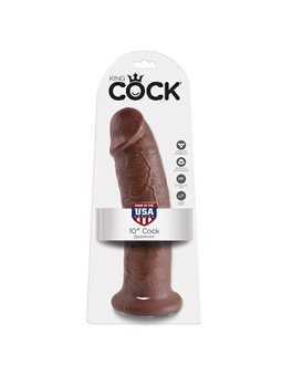 King Cock - 10 Dildo Brown 25.4 CM