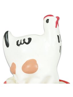 Condomerie - Preservativo Dipinto a Mano Modello Gallo Bianco