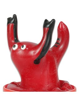 Condomerie - Preservativo Dipinto a Mano Modello Scorpione Rosso