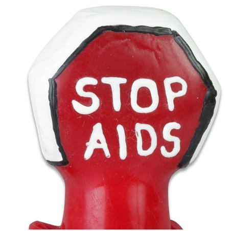 Condomerie - Hand-Painted Condom Stop Aids Model