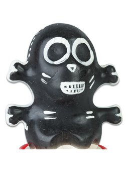 Condomerie - Hand-Painted Condom Black Skull Model 1