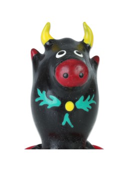 Condomerie - Hand-Painted Condom Black Bull Model 1