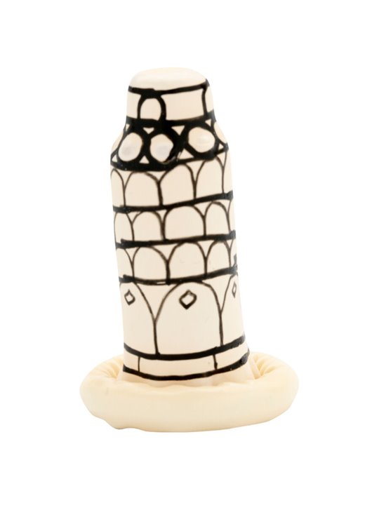 Condomerie - Preservativo Dipinto a Mano Modello Torre di Pisa