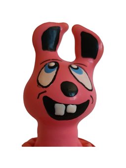 Condomerie - Hand-Painted Condom, Pink Laughing Hare Model