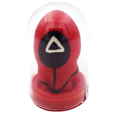 Condomerie - Hand-Painted Condom, Squid Game Triangle Design