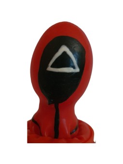 Condomerie - Hand-Painted Condom, Squid Game Triangle Design