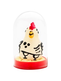 Condomerie - Hand-Painted Condom, Cocky Rooster Design
