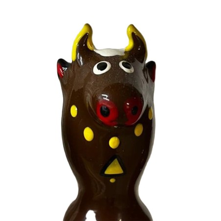 Condomerie - Hand-Painted Condom, Black Bull 2 Design