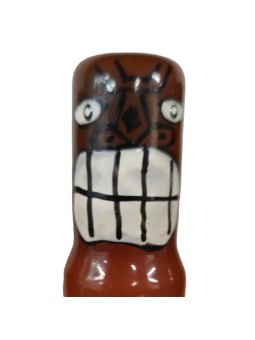 Condomerie - Hand-Painted Condom, Tiki Totem Friki Model