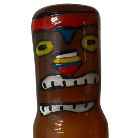 Condomerie - Hand-Painted Condom, Tiki Totem Hawaii Model