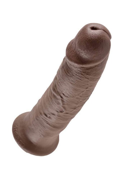 King Cock - Fallo Maxi Big Dildo GRande Realistico Vaginale con Ventosa 10 Brown
