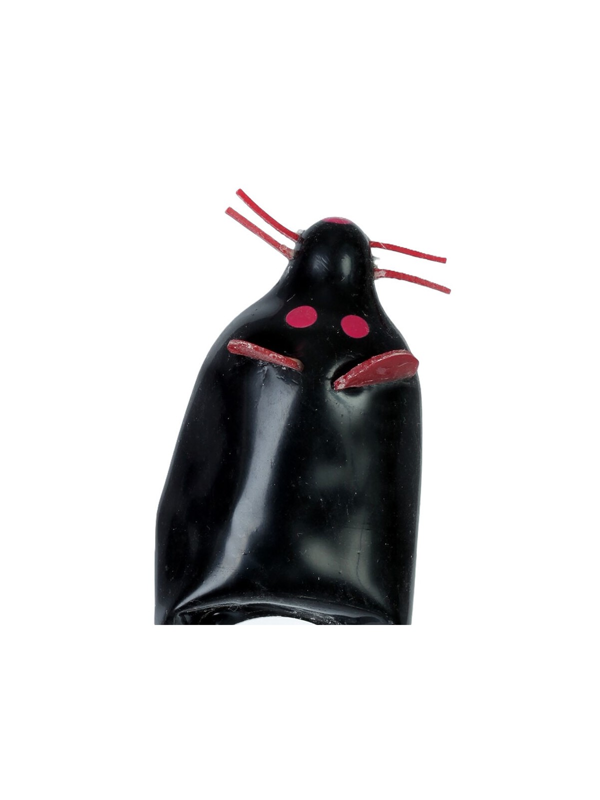 Condomerie - Preservativo Dipinto a Mano Modello Topo Nero XL