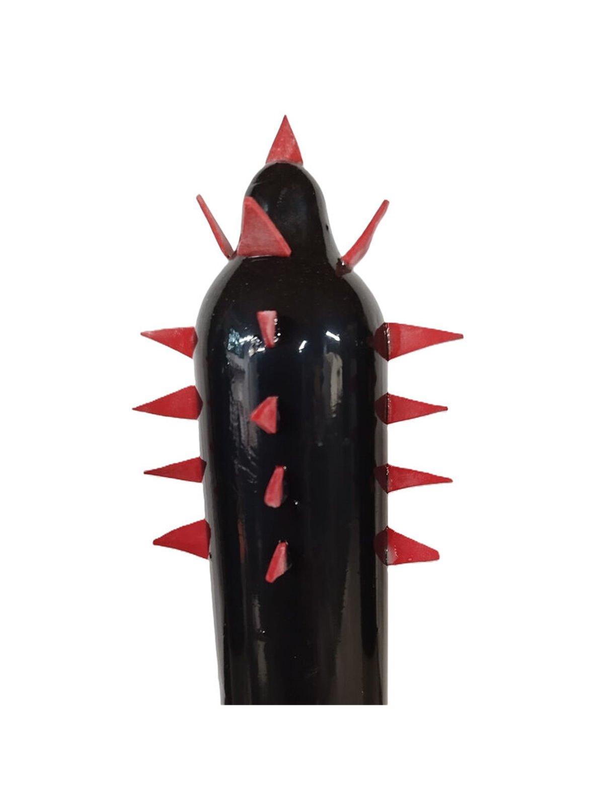 Condomerie - Hand-Painted Condom, Black Cactus XL Model