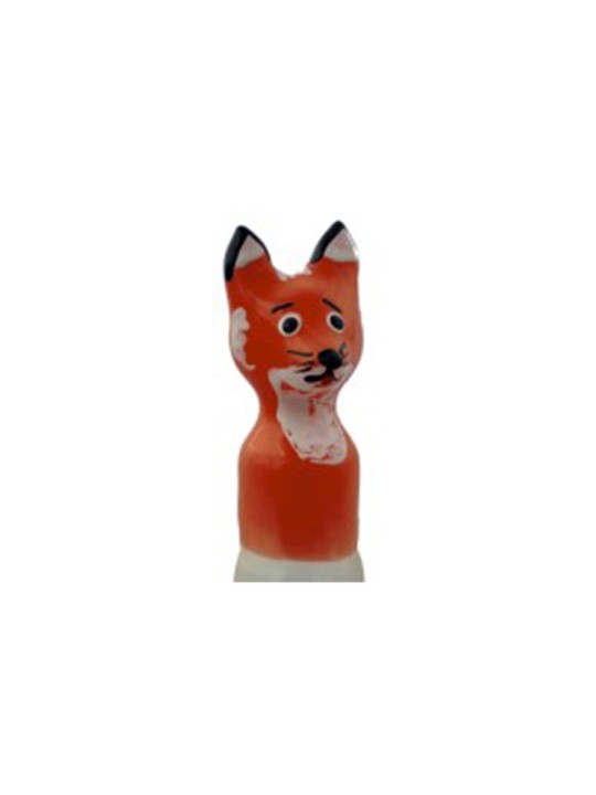 Condomerie - Preservativo Dipinto a Mano Modello Volpe Marrone XL