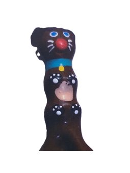 Condomerie - Hand-Painted Condom, Brown Dachshund XL Model
